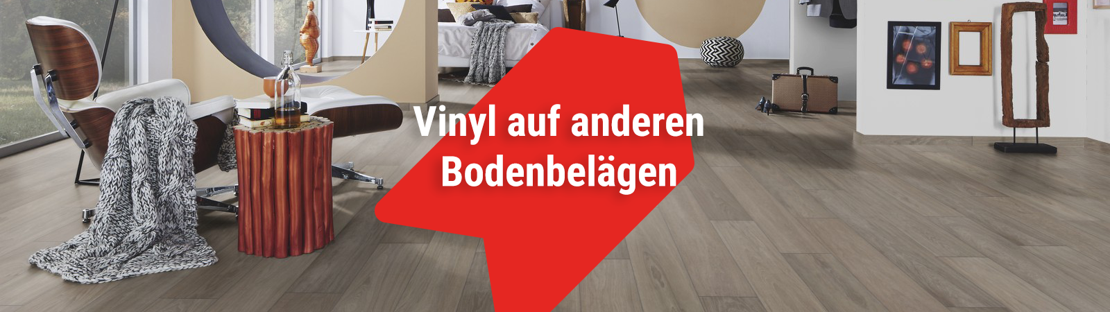 Vinyl auf anderen Bodenbelägen verlegen