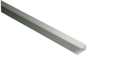 Seitenabschluss Alu U-Profil Silber