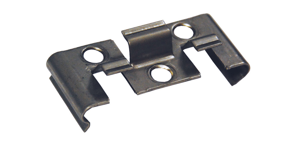 Montageclip Edelstahl Silber