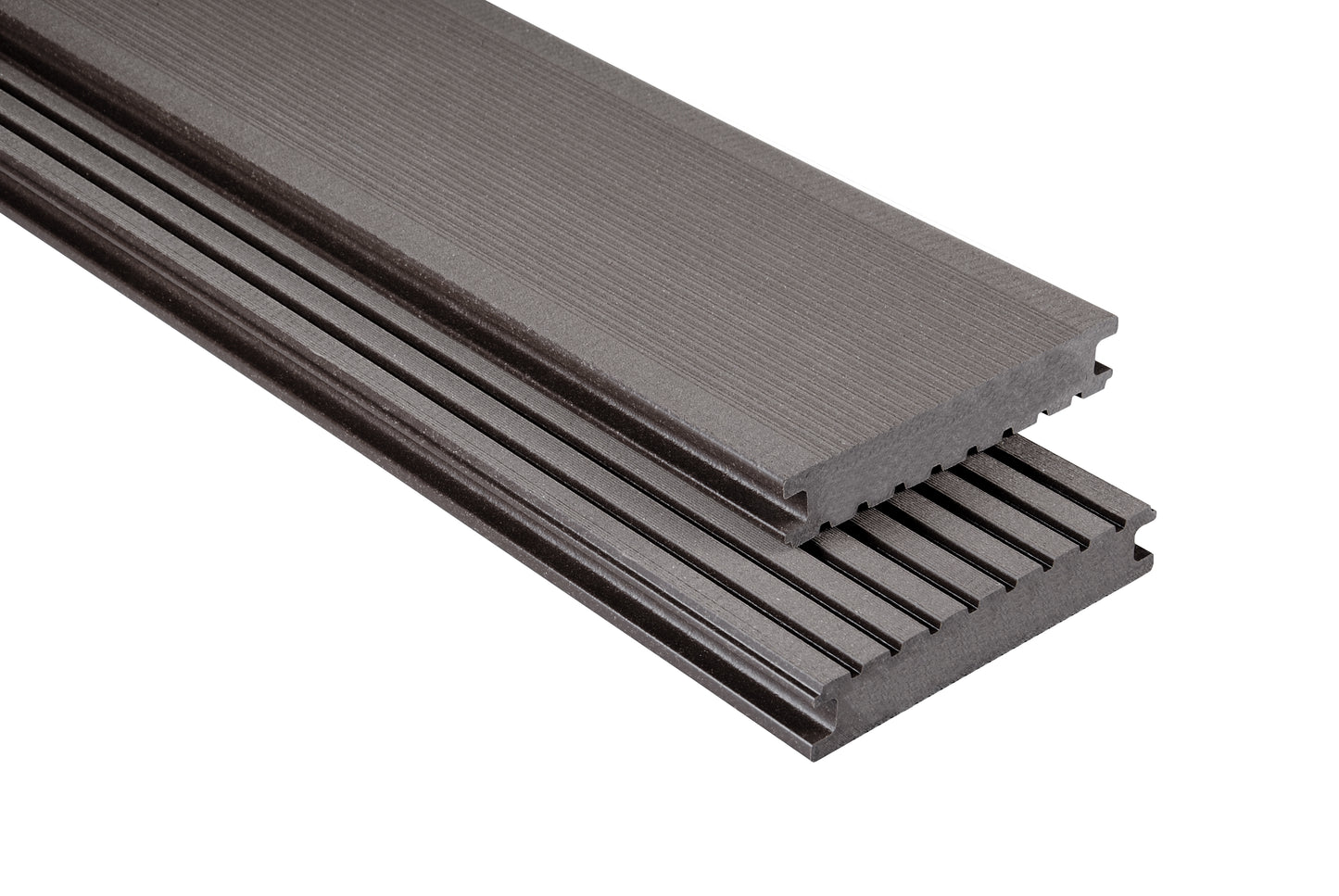 WPC Terrassendiele Vollprofil Standard Gebürstet