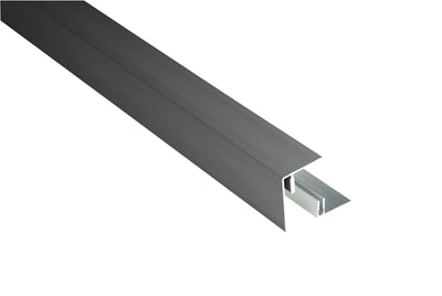 Seitenabschluss Alu inkl. Alu-Befestigungsprofil Anthrazit E6/C34