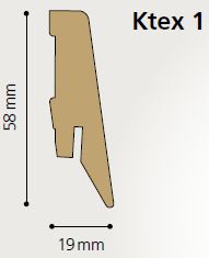 MDF Sockelleiste - farblich passend zum Boden