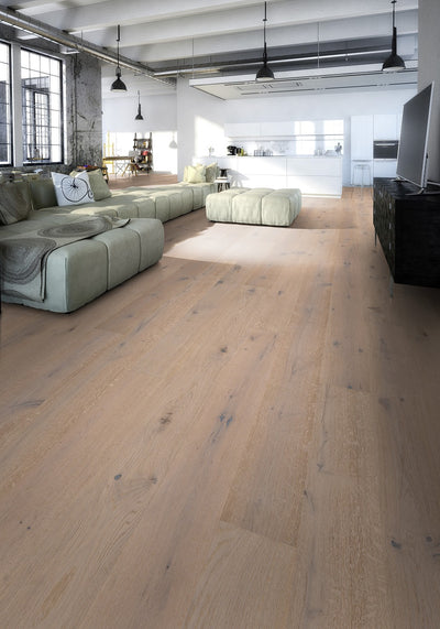 Fertigparkett Eiche Landhausdiele Timeless Weiß