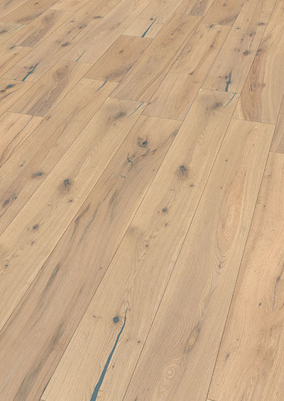 Fertigparkett Eiche Landhausdiele Oble Weiß