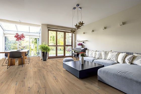 Fertigparkett Eiche Landhausdiele Oble Weiß