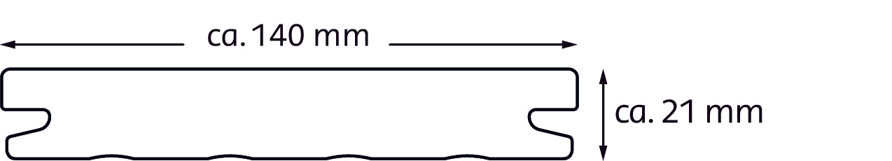 DIE EXKLUSIVE 140 Massivdiele - WPC Terrassendiele