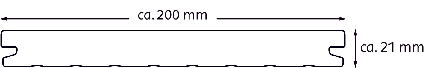 DIE EXKLUSIVE 200 Massivdiele - WPC Terrassendiele