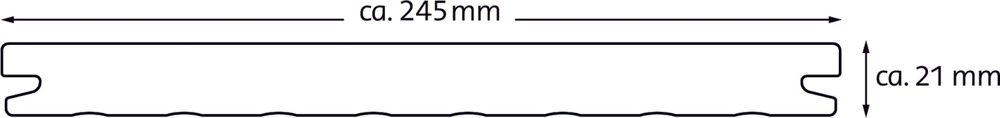DIE EXKLUSIVE 245 Massivdiele - WPC Terrassendiele