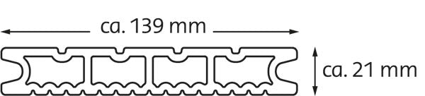 DIE KOMPAKTE Plus Wabendiele - WPC Terrassendiele