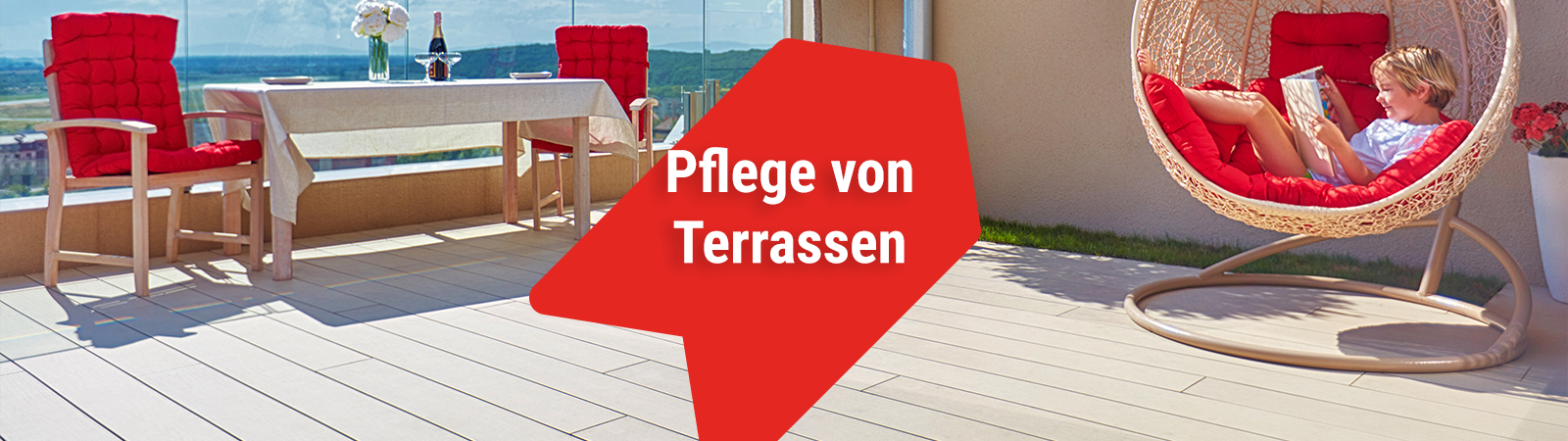 Terrassenpflege