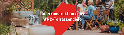Unterkonstruktion einer WPC-Terrassendiele