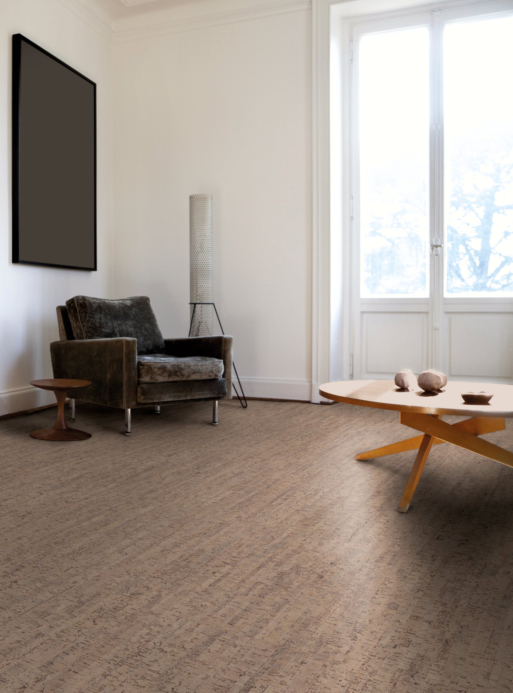 Korkbodenbelag | Gloomy | cork Go Amorim | Ambientebild Wohnbereich