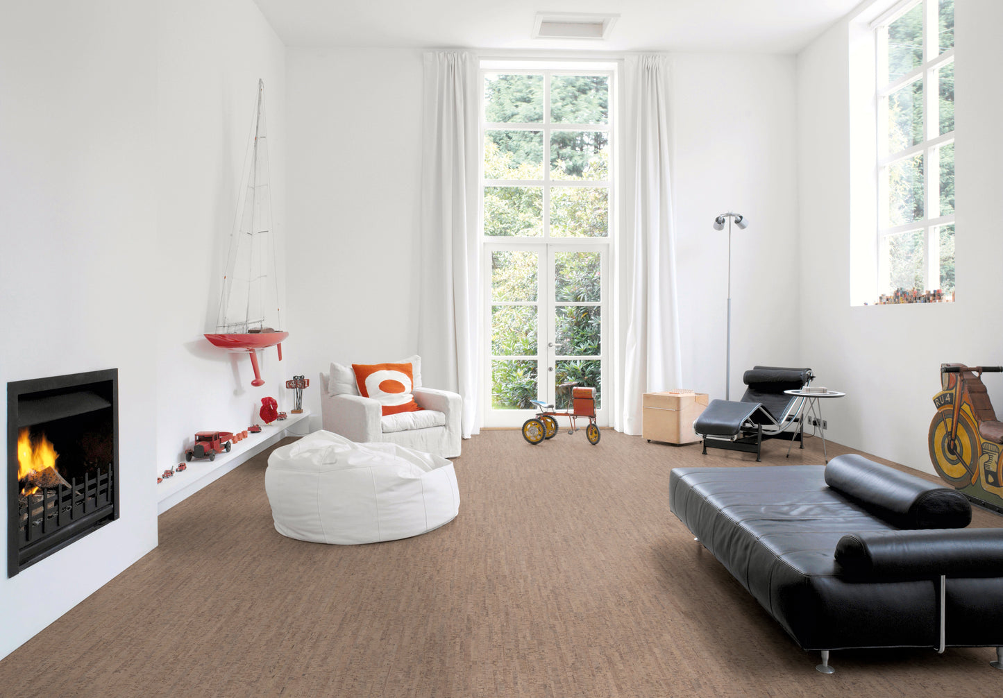 Korkbodenbelag | Gloomy | cork Go Amorim | Ambientebild Wohnzimmer