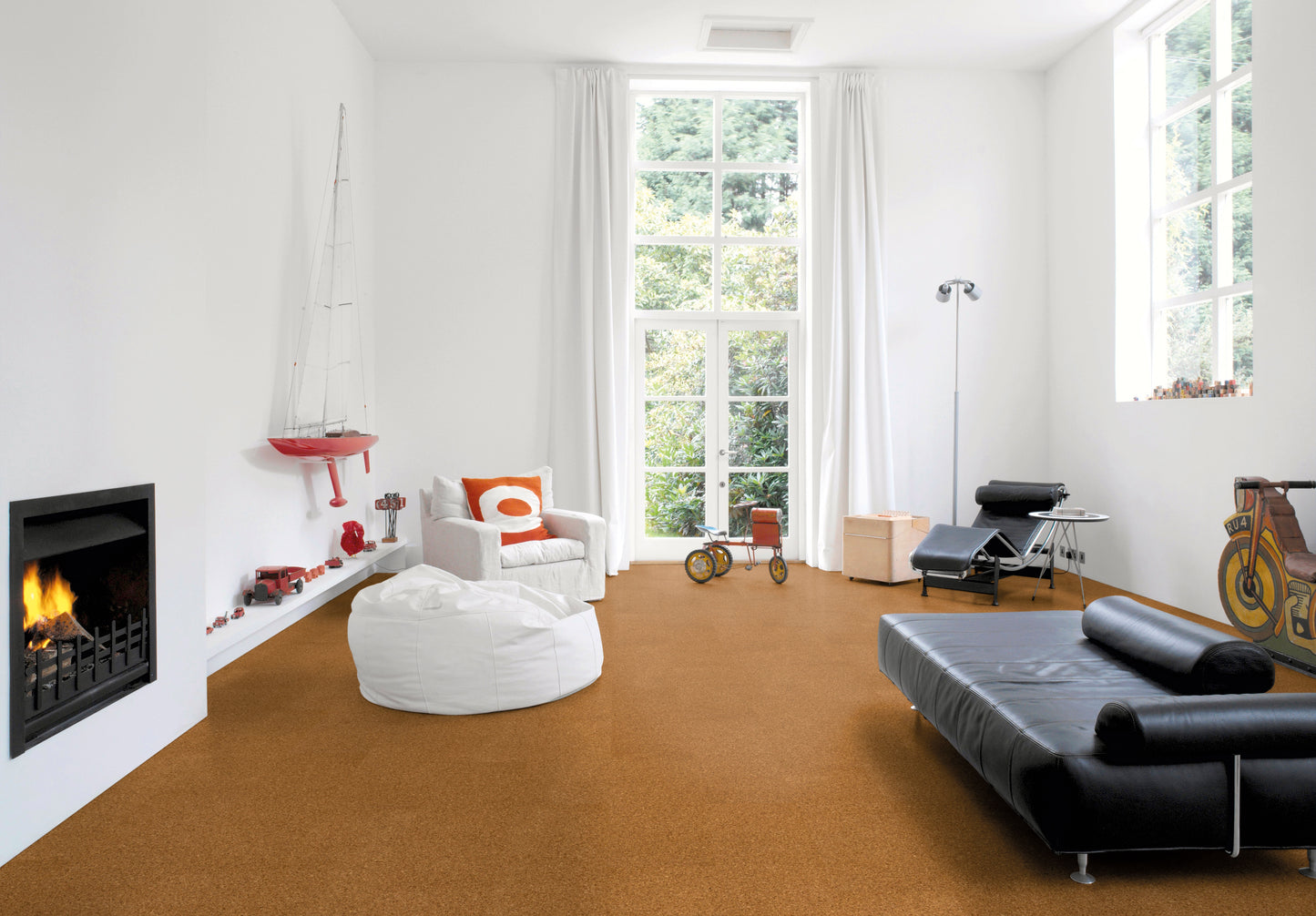 Korkbodenbelag | Moment | cork Go Amorim | Ambientebild Wohnzimmer
