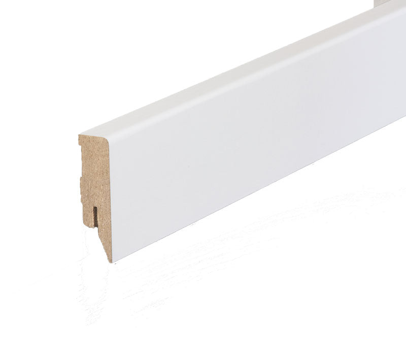 Fußleiste MDF Grundierfolie Weiß