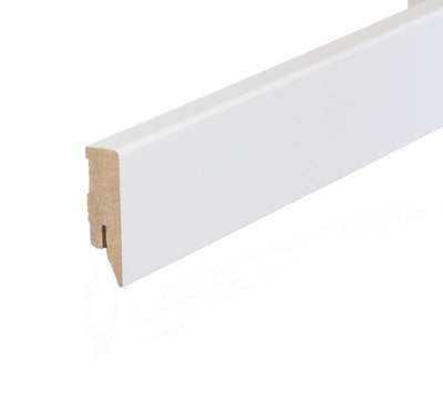 Fußleiste MDF Grundierfolie Weiß