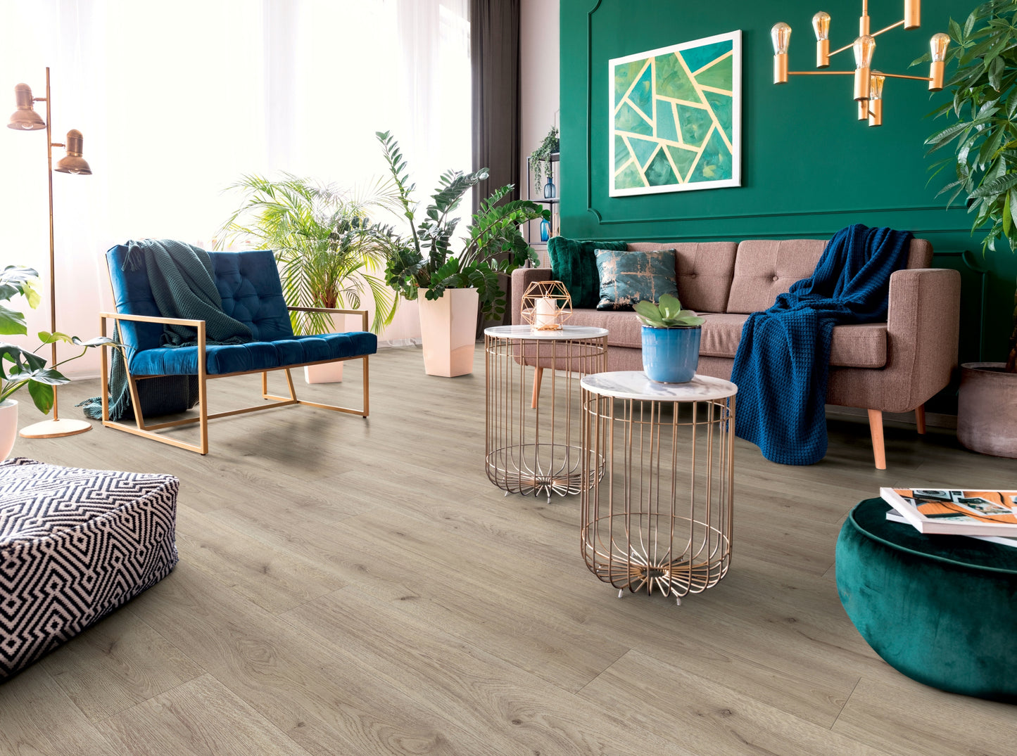 Kronotex HQ Serie Laminat Advanced Click Trend Eiche grau D3126